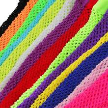 1980s Neon Street Party Punk Fishnet Fingerless Gloves, Stretchy, For Party, Carnival, Mother's Day Gift - Multicolor - View 3