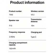 Pro6 Bluetooth Earbuds, Wireless Earphones, Unique Spatial Audio, Sweat & Water Resistant, Lightning Charging Case, Up To 30 Hours Battery Life, Sports Headphones With Microphone, Compatible With All Smartphones - View 7