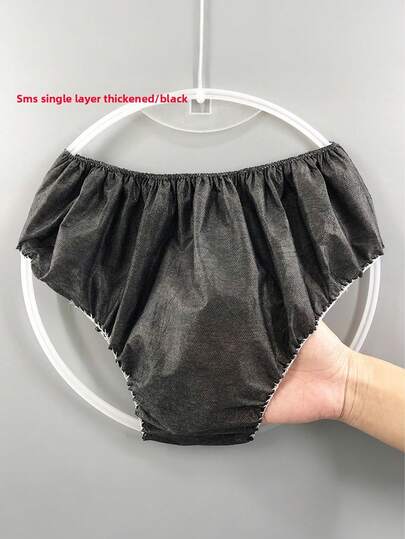 50pcs/Pack Plus Size Disposable Underwear, Suitable For 70kg-140kg, Applicable For Beauty Salons, Spas, Hotels, Postpartum Centers, Unisex, Individually Packaged, Non-Woven Fabric, Seamless Design