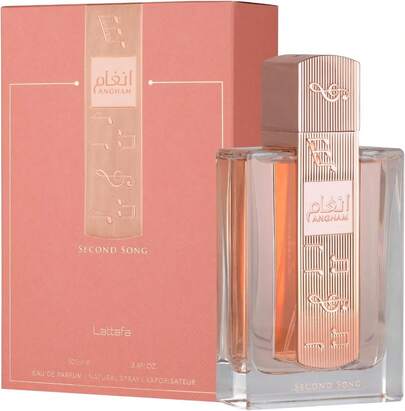  Angham Second Song 100ml Eau De Parfum By Lattafa | Unisex Oriental Vanilla Fragrance | Sweet Creamy Long-Lasting Perfume For Men & Women | Luxury Arabic Scent