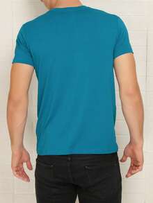 Basic Short-Sleeve T-Shirts With Elastane, Viscose Lycra Knit (Cool Knit) - Exit - View 2