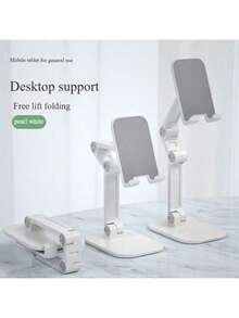 1 pieza Soporte ajustable para teléfono de escritorio, soporte plegable y ajustable en altura para teléfono, soporte portátil para transmisión en vivo compatible con iPhone y teléfonos Android, regalo para cumpleaños, familia y amigos - Multicolor - Ver 9