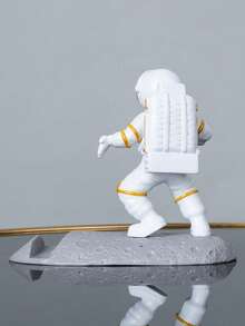 Astronaut Phone Holder, Figurine, Live Streaming Stand, Slouchy Reading Phone Stand, Creative Desktop Phone Holder - Multicolor - View 7