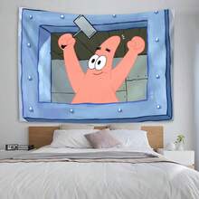 1pc Cute Cartoon Wall Hanging Tapestry, Bohemian Style Wall Decor Tapestry, Home Decoration, Bedroom Wall Hanging - Multicolor - View 31