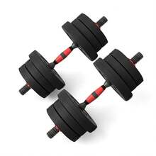 RAVIAN Adjustable Dumbbells & Barbell Set 20–30 Kg – 2-In-1 Weight Lifting System, Non-Slip Handles, Connecting Rod For Home Gym Full-Body Strength Training - 25Kg - View 9