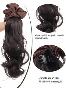 Claw Clip Long Curly Wig, Big Wave Clip-On Long Ponytail, Fluffy & Natural Looking Synthetic Ponytail Extension Fashion Hair Clip Elegant Hair Accessories Casual Hair Clutch Women Hair Claw Elegant Claw Clips - Multicolor - View 5