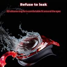 Professional Swimming Goggles & Impact Resistant - Red - View 3