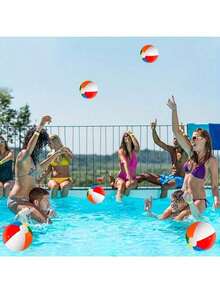 Pelota de playa inflable de PVC, juguete para deportes acuáticos - multicolor al azar - Ver 3