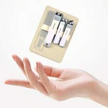 Ombre Stainless Steel Nail Clipper Set, Multi-Style, Portable - Silver - View 1