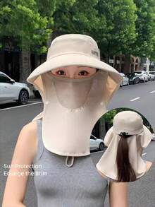 1顶女士夏季户外遮阳帽，带颈部遮挡，全方位防晒 - 遮陽帽 - 查看 6