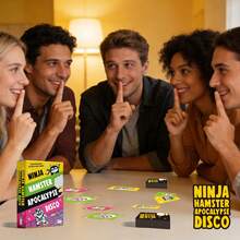 Disco Hamsters Card Game: Fast-Paced Action Game Night Fun, Collect Points In Chaotic Card Frenzy, Whirlwind Of Fun Challenges With Strategy & Stealth, Strategic Stealth & Dynamic Tabletop Challenges For Victory - Multicolor - View 6