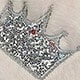Beige Embroidered Crown
