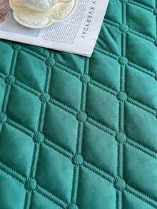 1pc Waterproof Mattress Protector, Soft Breathable Fitted Sheet, Noiseless Bed Cover - Green - View 3