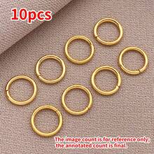 10pcs Elegant Minimalist Jump Rings -Stainless Steel Polished Closed Loop For DIY Bracelets, Necklaces, Earrings, Wedding & Party Crafts - Multicolor - View 22