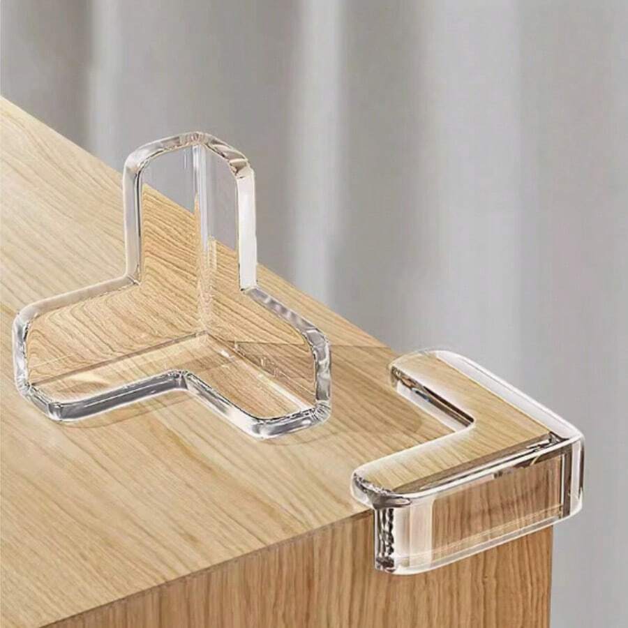 10/20 pièces Protège-coins en silicone pour meubles, design transparent et doux pour protéger les coins et les bords des meubles contre les dommages