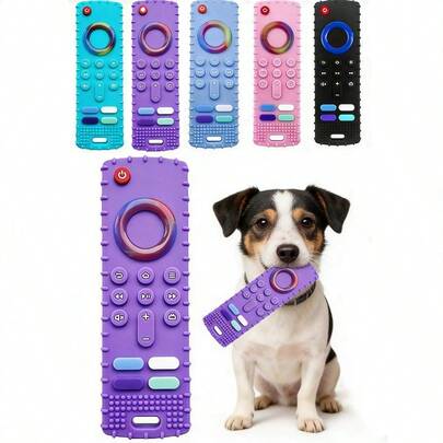 2pcs Remote Control Teething Toy For Small Dogs, Suitable For Small Dog Teething Chew Toy, Used For Boredom And Stimulation Of Puppy Teething, Multiple Colors Available, Not Suitable For Medium Or Large Dogs To Prevent Accidental Swallowing.