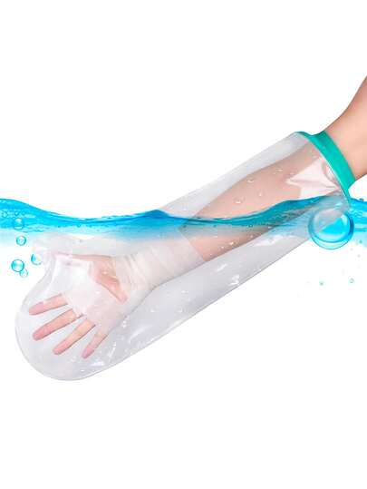 可重复使用防水手臂石膏保护套 - 防水套，适用于手臂、手腕、手部骨折后的康复