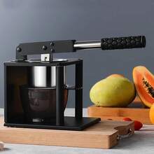 Hand Press Orange Juicer Manual Fruit Juice Machine Citrus Lemon Squeezer Home - Black - View 4