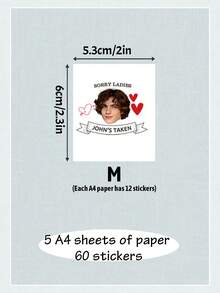 24/30/60/120/300pcs Customized Temporary Tattoo Stickers, Suitable For Birthday Celebrations, Weekend BBQs, Cocktail Parties, Holiday Parties, Surprise For Loved Ones, Adult Parties, Bachelorette Party, Personalized Face Tattoos, Waterproof - Multicolor - View 10