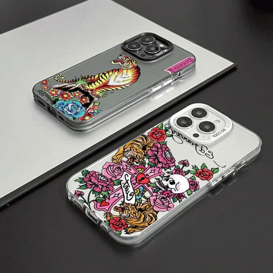 Funda protectora de color con estampado de moda E-Ed H-Hardy para iPhone 17 16 15 14 13 12 11 Ais/Pro/Max/Plus - z7 - Ver 1