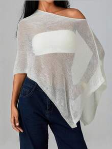 巴厘岛风情女士时尚轻薄针织披肩/比基尼罩衫 - 轻薄夏季Polo衫外套，适合海滩度假旅行和叠穿 - 彩色 - 查看 11