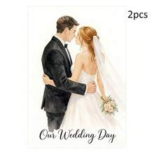 Customized Couple's Greeting Card, Customized Love Letter Card, Customized Gift Message Card, Customized Message Card, Customized Gift Greeting Card, Customized Postcard, Customized Message Card, Suitable For Gatherings, Parties, Restaurants, Holidays - Wedding Greeting Card 10x14cm - View 12