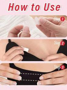 36片装女士防走光胸贴，时尚防滑衣物胶带，连衣裙肩带固定器，双面衣橱胶带，返校及派对应急套装，旨在防止走光并牢固固定衣物。 - 多色 - 查看 4