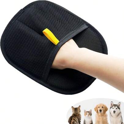 Guante quitapelos para mascotas contra la electricidad estática - Guante de desensedado para acicalamiento, elimina eficazmente el pelo y el dander de gato/perro, herramienta esencial para el aseo de mascotas