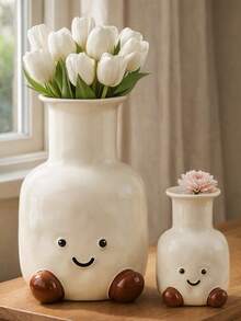 Large Modern Face Planter Pot - Multifunctional Outdoor Planter And Indoor Decorative Vase, Suitable For Garden, Patio, Balcony And Home Decor - Multicolor - View 18