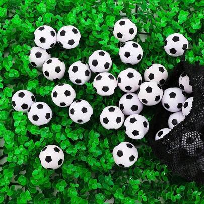 6 Quả bóng đá mini bằng xốp PU 4cm, đồ trang trí chủ đề bóng đá, quà tặng sinh nhật và tiệc tùng.