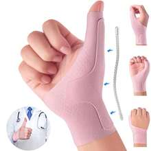 Wrist Thumb Brace Mommy Compression Stabilizer Waterproof Thumb Spica Splint For Arthritis,Trigger Finger,De Quervains Tenosynovitis,Tendonitis-Women Men-Left Or Right Hand - 粉色 - 查看 1