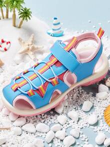 Kids' Casual Sports Sandals, Lightweight & Fashionable Children's Outdoor Sandals, Girls & Boys - Blue - View 6