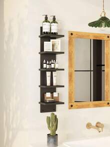1pc Floating Storage Shelf Wall Rack, Decorative Organizer Rack For Books, Magazines, Toys, Figurines, Bohemian Nordic Ins Style Wall Mounted Rack For Bedroom, Living Room, Dining Room, Kitchen, Office - Multicolor - View 11