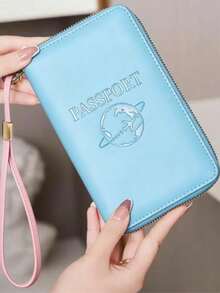 Casual Fashion Mini Ultra-Thin Multi-Functional Wallet Driver's License PU Leather Case Multi-Card ID Card Holder - Multicolor - View 1