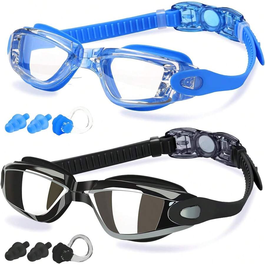 Adjustable Strap Swim Goggles Anti-Fog & Waterproof Seal