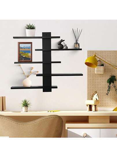 1 pieza Estantería decorativa de pared, estante de almacenamiento moderno minimalista para colgar en la pared, adecuado para exhibir muñecas, figuras, juguetes, decoración del hogar en el dormitorio
