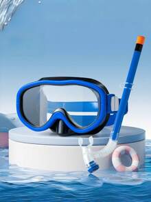 4-12 Years Old Kids Snorkeling Set, Including Anti-Fog Swim Goggles And Dry Snorkel, Suitable For Swimming And Snorkeling, Back T, First Day Of School - Multicolor - View 5
