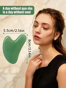 1Pcs Gua Sha Massage Board, Gua Sha Facial Tool,Gua Sha Massager Tool For Face,Facial & Body Scraping Tool For Lymphatic Drainage, De-Puffing & Sculpting, Smooth Skin Care Massager For Face, Neck, Back, Shoulders, Legs - 彩色 - 查看 4