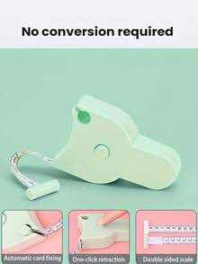 1支装可伸缩人体测量卷尺：家用，可用于测量腰围、健身、臀围、臂围、头围 - 白色，PVC材质，杠杆锁扣，测量工具 - 多色 - 查看 12