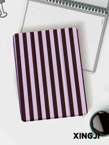 1pc Red-Brown-Pink Striped Pattern Tablet/E-Book Reader Protective Case, Compatible With Kindle Paperwhite 5, Kindle NK 11, 11" 11th Gen 2025, 10.2" 10th Gen, Auto Wake/Sleep Function, Slim & Lightweight - Multicolor - View 10