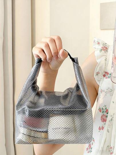 1个防水洗漱包，大容量透明化妆包，女士旅行化妆品收纳包，化妆刷收纳袋，便携式洗漱包，沙滩包，游泳包，护肤品、化妆品和洗漱用品必备收纳包。适合作为礼物送给朋友、情人节、生日、母亲节、女性朋友、女孩、圣诞节和感恩节礼物。化妆品收纳包，梳妆台配件，浴室配件，带提手和拉链，干湿分离设计，女士专用防水袋