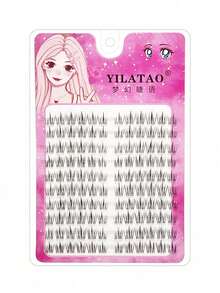 120片/套 向日葵造型卡通透明茎单根假睫毛，可增加睫毛浓密度，睫毛簇，单根假睫毛 - C - 查看 3