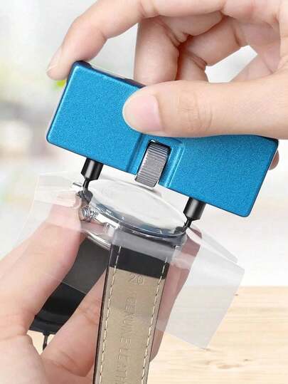 2pcs Watch Repair Tools, Watch Back Cover Opener, Suitable For Watch Repair, Professional Watch Back Cover Removal Tool, Adjustable Rectangular Metal Watch Back Cover Opener, Suitable For Screwdriver Repair, Suitable For Watchmakers