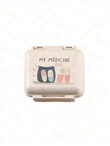 Mini 6-Fach tragbare Medikamentbox, Medikament Aufbewahrungsbox, Reise Pillenbox, Muster mit "Meine Medikamenttasche" und Pillen Mustern, 6-Fach kleine Medikamentbox, versiegelte Pillen Aufbewahrungsbox, 6-Tage Wochenaufbewahrungsbox, erste Reise Pillenaufbewahrungsbox, tägliche Vitamin Pillenbox, Taschen Medikamentbox Aufbewahrungsbox, Charm Aufbewahrungsbox, Essentiell für Familien, Essentiell für Reisen - Verschiedenfarbig - Übersicht 13