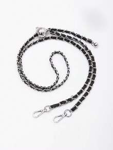 1条130厘米银色金属链，带可调节扣环，可用作斜挎包替换肩带链、DIY包包配件、包带、包饰、包链、教师礼物、配饰 - 銀色 - 查看 10