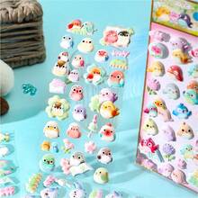 Foam Stickers, Cartoon Animal Bubble Stickers, 3D Phone Case Decorative Stickers, Candy Sealing Stickers - 彩色 - 查看 2