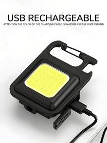 4件/1件 COB 便攜式鑰匙圈燈,輕量手電筒,LED迷你手電筒,閱讀燈,迷你露營燈,鑰匙圈手電筒,可調角度便攜式迷你工作燈,手持燈,4種模式,USB充電裝置,折疊支架與磁吸底座設計,360°亮度 - 多色 - 查看 4