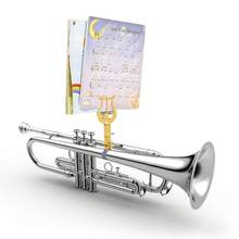 Music Book Clip Trumpet Music Holder Music Stand For Woodwind Instrument - Multicolor - View 3