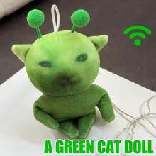 1pc Fantasy Alien Cat Cartoon Keychain, Movable Joint Keychain, Cute And Quirky Healing Creative Ornament Bag Accessory - 彩色 - 查看 10