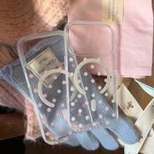 1 Stylish Phone Case (Does Not Include Lanyard Or Stand) Polka Dot Magnetic Design Phone Case Compatible With 17 Professional Max/17 Pro/17 Air/17 E/16/15/14/13/12/11, And Compatible With Galaxy S22/S23/S24/S25/Plus/Ultra/FE, Z PLEGAR/Z FLIP Series Cases, Compatible With Magsafe Full Coverage Shockproof Acrylic Cover - 清晰 B - 查看 6